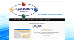 Desktop Screenshot of legalmatterssoftware.com